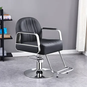 Парикмахерские кресла для маникюра, парикмахерские кресла для салона красоты, эргономичные парикмахерские кресла с откидывающейся спинкой, Профессиональная роскошная мебель Silla Barberia  0