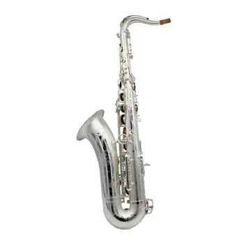 Профессиональный Новый атласный посеребренный тенор-саксофон tenor sax R54 type от Eastern music  10
