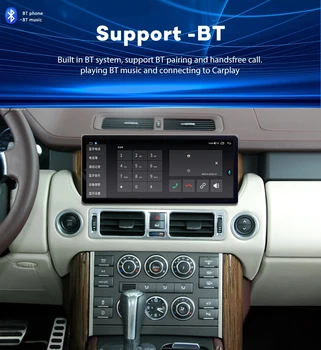 Автомобильный мультимедийный плеер Android 13, автомагнитола для Range Land Rover Vogue L322 HSE 2002-2012, Беспроводная GPS-навигация Carplay 12,3 дюйма  5