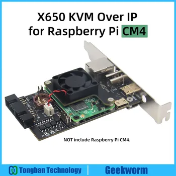 Версия Geekworm X650 PCIe для Raspberry Pi CM4 KVM по IP HDMI CSI  5