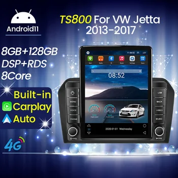 2Din Android Автомобильный Радиоприемник Стерео Для Фольксваген Джетта 2013-2017 Tesla Экран Мультимедийный Плеер Авторадио GPS Навигация Carplay  5