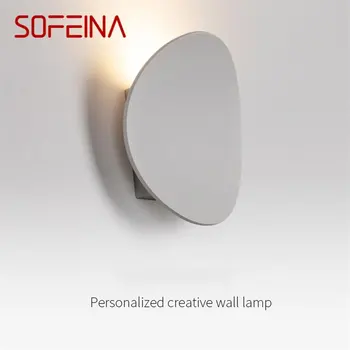 SOFEINA Современное светодиодное настенное бра Алюминиевый настенный светильник Креативный Декоративный для дома Гостиная Спальня Балкон Коридор  5