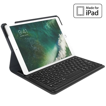 Умная клавиатура для 10,5-дюймового iPad Air 2019 с умным разъемом, тонкий корпус, защитная крышка, подставка для фолио, сочетания клавиш с подсветкой  5