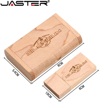 JASTER Деревянный USB Флэш-накопитель 128 ГБ Бесплатный Пользовательский Логотип 64 ГБ Креативный Подарочный U-диск 32 ГБ Реальная емкость USB-накопитель 16 ГБ Красивый 8 ГБ  5