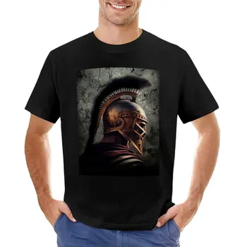 Футболка SPARTAN ACHILLES: GREEK WARRIOR, кавайная одежда, мужские футболки с графическим рисунком в стиле хип-хоп  0