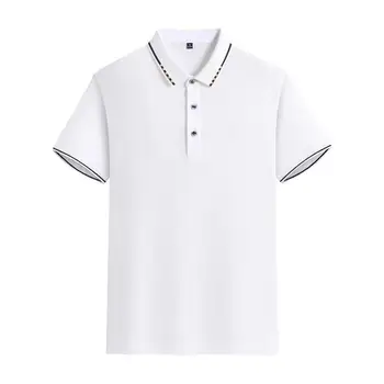 Рубашка поло с короткими рукавами изготовленная на заказ осенняя и зимняя рабочая одежда с печатью логотипа изготовленная на заказ культурная вышивка рубашки  5