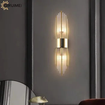 Минималистичный Скандинавский Светодиодный Настенный светильник 35 см 56 см из алюминия для внутреннего домашнего декора, Украшения спальни, Настенного светильника, гостиной, коридора  5