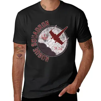 Новая винтажная классическая футболка Rogue Squadron Insignia для мальчиков, белые футболки, забавная футболка, Мужская одежда  5