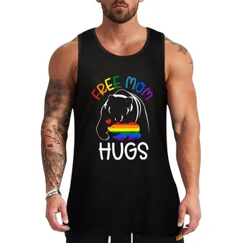 Новый Бесплатный Подарок Mom Hugs для мамы, Гордость ЛГБТ-мамы Mama bear, ЛГБТ-Майка, летняя одежда для мужчин, тренировочный жилет  5