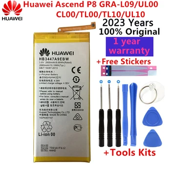 Оригинальный Сменный Аккумулятор HUAWEI 2600 мАч HB3447A9EBW Аккумулятор для Huawei Ascend P8 GRA-L09/UL00/CL00/TL00/TL10/UL10 + Наборы инструментов  10