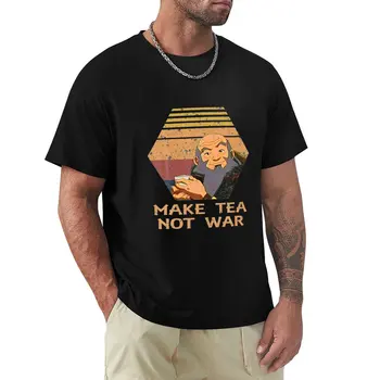 Make Tea Not War, Футболка Мирного Самурая, Любителя чая, Футболка для мальчиков с животным принтом, быстросохнущие мужские однотонные футболки  10