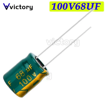 20ШТ 100V68UF 10 *13 мм 68UF алюминиевый электролитический конденсатор 100V 10*13 мм  1