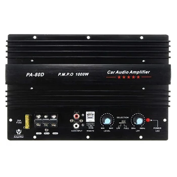 12V 1000W Автомобильный Аудио Усилитель Высокой Мощности Amp Board Мощный Сабвуфер Bass Amp PA-80D  5