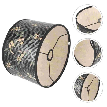 Абстрактный абажур с цветочным рисунком, абажур для бамбуковой лампы, защитный чехол для дома  10