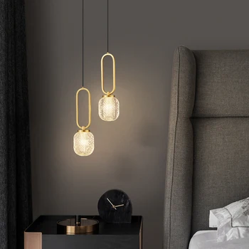 OUTELA Современный латунный подвесной светильник, светодиодный подвесной светильник из золотой меди, креативный декоративный светильник для дома, гостиной, спальни  10