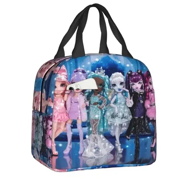 Rainbow High Dolls Lunch Bag Аниме Термальный Охладитель Изолированный Ланч-Бокс Для Женщин, Детей Школьного Возраста, Пикника, Путешествия, Сумка Для Еды  5