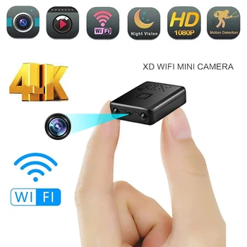 Мини-камера 1080p Full HD с регистратором обнаружения движения для ночного видения, домашняя безопасность, Микрокамерный Аудиовидеомагнитофон  10