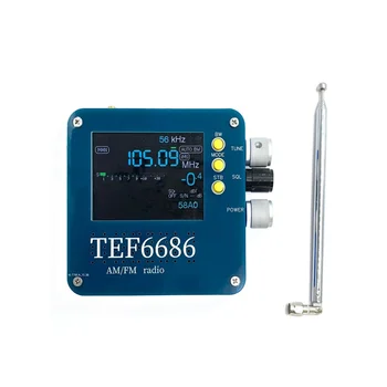 1Set Полнодиапазонный приемник TEF6686, Полный FM / AM / Коротковолновый радиоприемник HF / LW с телескопической антенной  5