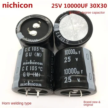 (1ШТ) Электролитический конденсатор Nichicon 25V1000UF30X30 оригинальный подлинный 1000UF25V30 * 30  1