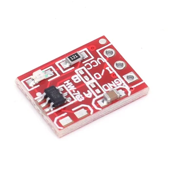 TTP223 Модуль датчика кнопки Сенсорный выключатель конденсаторного типа Датчик Одноканального емкостного обнаружения касания кнопки 2,5-5,5 В  5