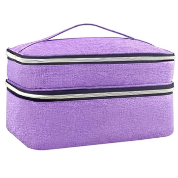 Сумка-органайзер для швейных принадлежностей, двухслойная коробка для шитья, сумка-органайзер для аксессуаров для хранения  10