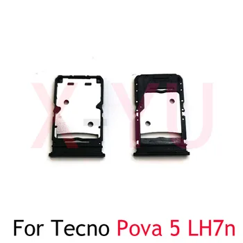 Для Tecno Pova 4 LG7n LG7/Pova 5 LH7n LH7 Слот Для Держателя Лотка SIM-карты С Одной Двойной Версией Адаптера Запасные Части Для Ремонта  10