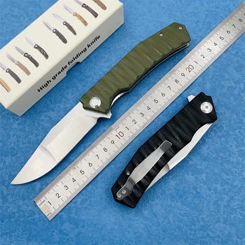 Экономически практичный Новый Складной Нож Из Стали 9Cr18 С Ручкой G10 Для Кемпинга на Открытом Воздухе, Охотничьи Ножи Для Дайвинга, EDC Инструменты  5