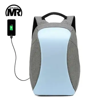 MARKROYAL Водонепроницаемый Мужской женский Mochila, USB-зарядка, противоугонный рюкзак для путешествий, 15,6-дюймовый Модный деловой ноутбук, школьная сумка  4