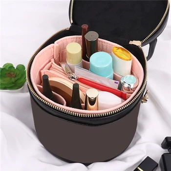 Простая женская сумка-ведро с войлочной подкладкой, косметичка, кошелек, сумка для хранения, модная сумка для женщин и девочек  10
