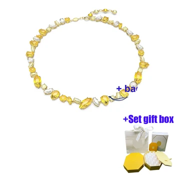 Модное очаровательное карамельно-желтое ожерелье, ювелирное ожерелье, подходящее для красивых женщин, бесплатная доставка  4