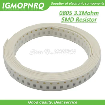 300шт 0805 SMD Резистор 3,3 М Ом Чип-резистор 1/8 Вт 3,3 М 3М3 Ом 0805-3.3 М  0