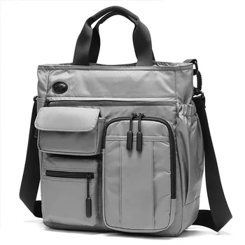 Оптовая изготовленная на заказ мужская деловая водонепроницаемая сумка через плечо модный дизайн портфель сумка  5
