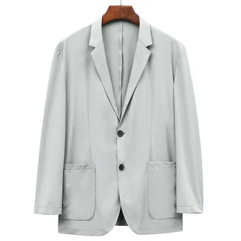 B2226-Мужской повседневный весенне-осенний костюм, мужское свободное пальто  10