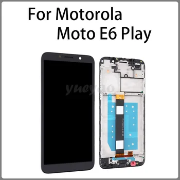 ЖК-дисплей, сенсорный экран, дигитайзер в сборе (с рамкой), запасные части для Motorola Moto E6 Play  5