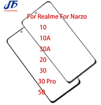 10шт Замена Сенсорной Панели Для OPPO Для Realme Для Narzo 10 10A 30A 20 30 50 Pro Передняя Внешняя Стеклянная Линза С OCA  5